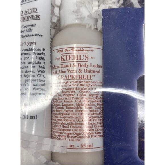 KIEHL'S Sample Travel Size Shampoo Conditioner Skin Care Lotion Set of 5 - Picture 5 of 7